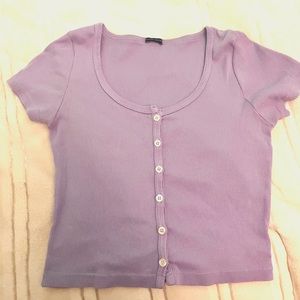 Brandy Melville purple zelly baby tee